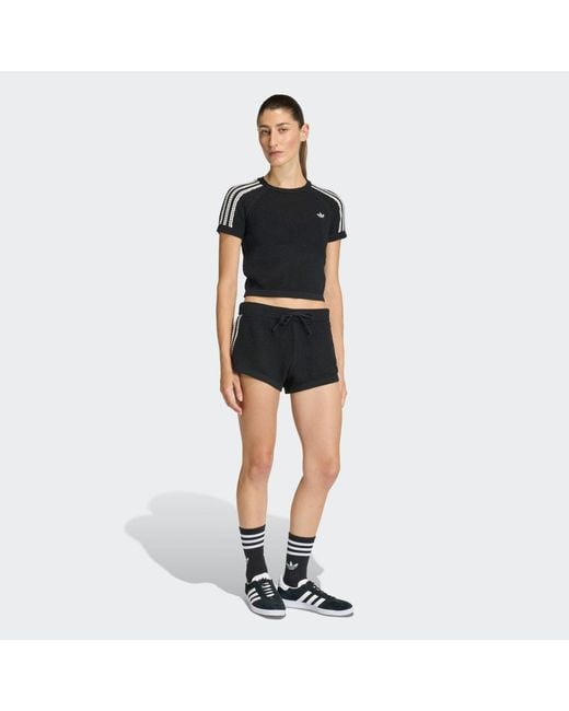 Adidas Originals Black Knitted Crochet Cali T-Shirt