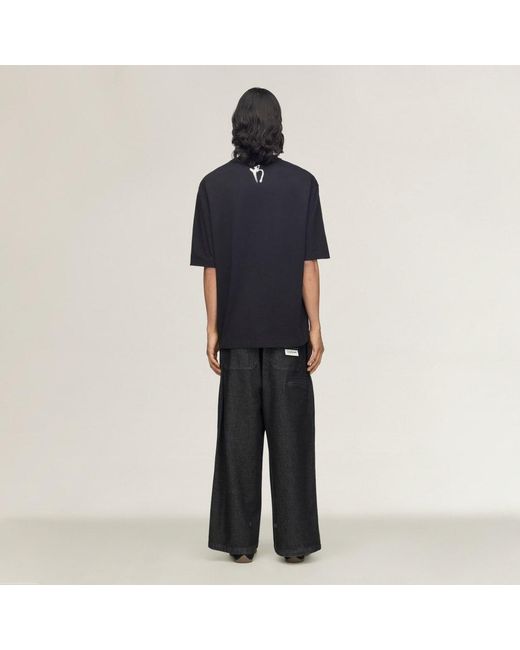 Adidas Black Y-3 Chito Graphic Short Sleeve Tee for men