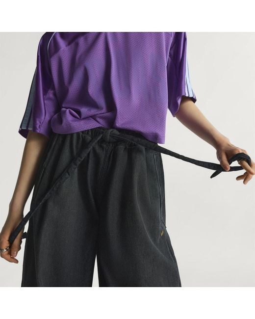 Adidas Purple Denim Trackpants