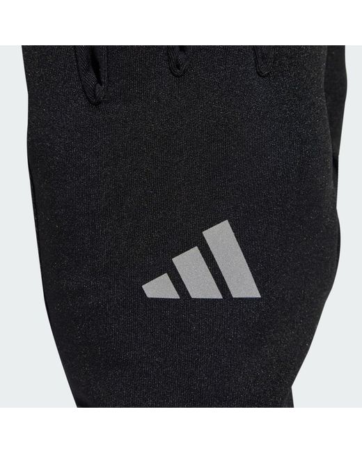 Adidas Black Running Climawarm Gloves