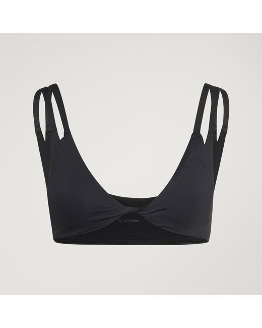 Adidas Black Optime Workout Twist Reversible Light Support Bra