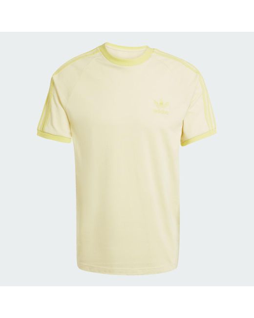 Adidas Yellow Adicolor Classics 3-Stripes T-Shirt for men