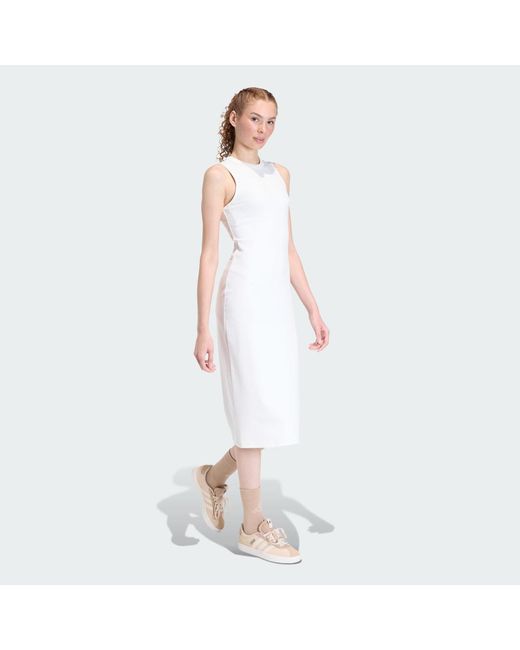 Adidas White All Szn Rib Dress