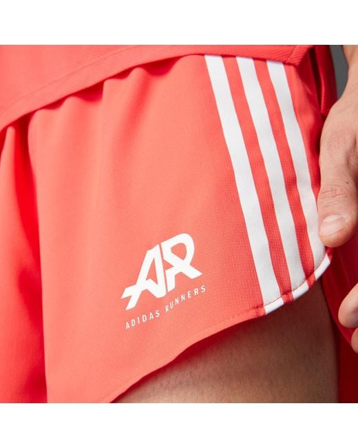 Adidas Runners Climacool Shorts in Orange für Herren