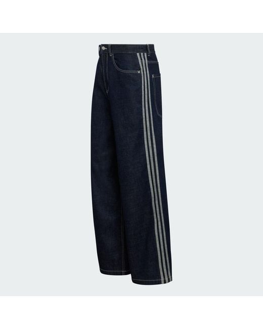 Adidas Black 90S Alternative Sport Wide Leg Skater Jean for men