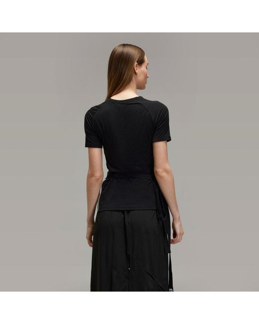 Adidas Black Y-3 Tencel Short Sleeve T-Shirt