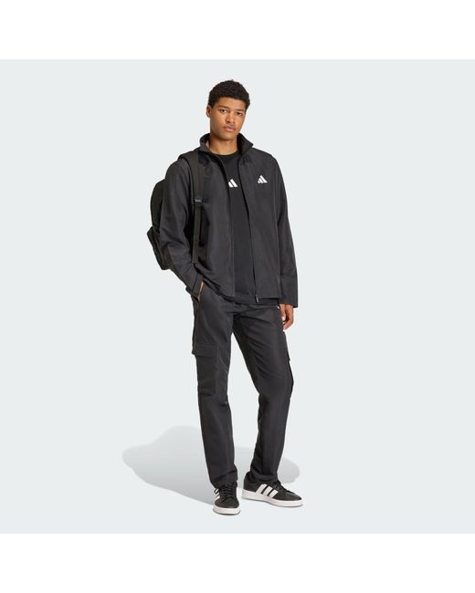 Adidas Black Sportswear Woven Cargo Tracksuit for men