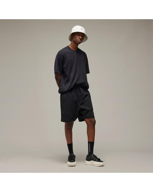 Adidas Black Y-3 French Terry Shorts for men