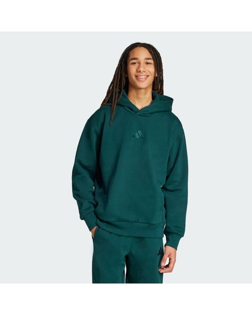 Adidas Green All Szn Fleece Hoodie for men