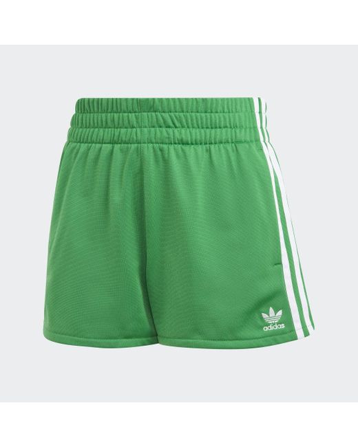 adidas Adicolor 3-Streifen Shorts in Grün | Lyst DE