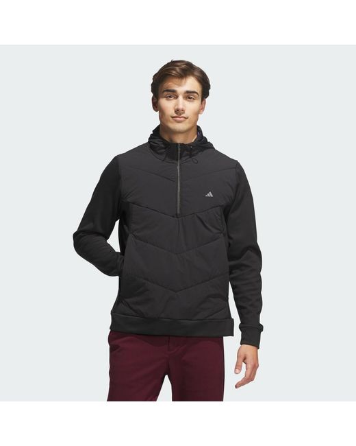 Adidas Black Ultimate365+ Course Control Quilted Anorak for men
