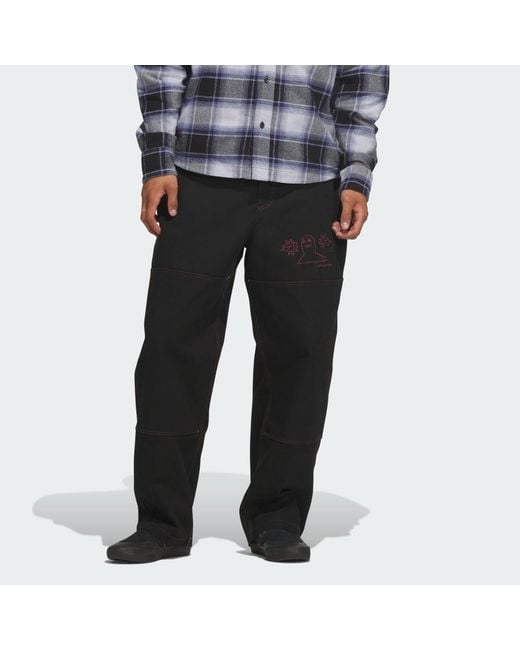 Adidas Black Skateboarding X Mark Gonzales Work Pant