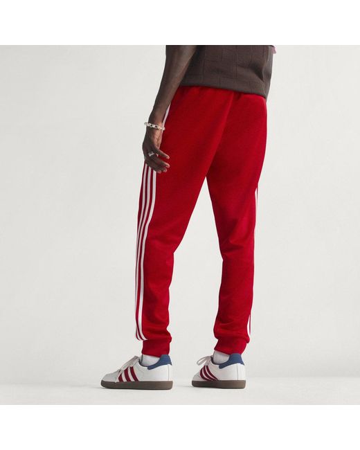Adidas Red Sst Track Pants for men