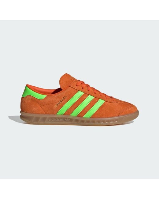 Sneakers Adidas Hamburg W/ Sgreen/ Gum Eur di Adidas Originals in Orange