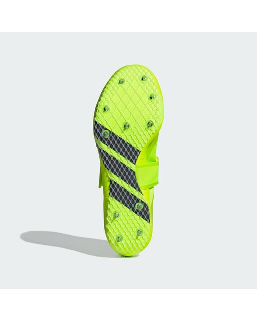 Adidas Yellow Adizero Hj Track And Field Shoes