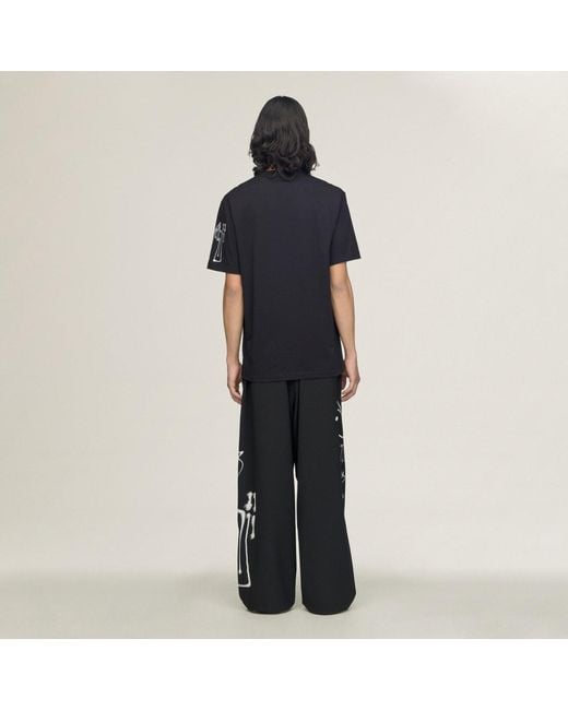 Adidas Blue Y-3 Chito City Graphic Short Sleeve T-Shirt