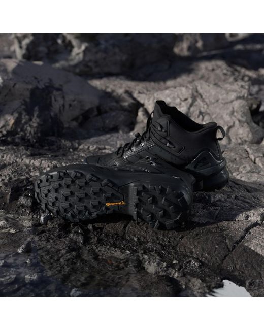 Adidas Black Terrex Skychaser Mid Gore-Tex Hiking Shoes for men