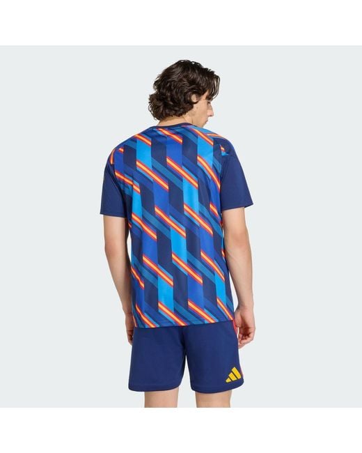 Adidas Blue Spain 26 Home Pre Match Jersey for men