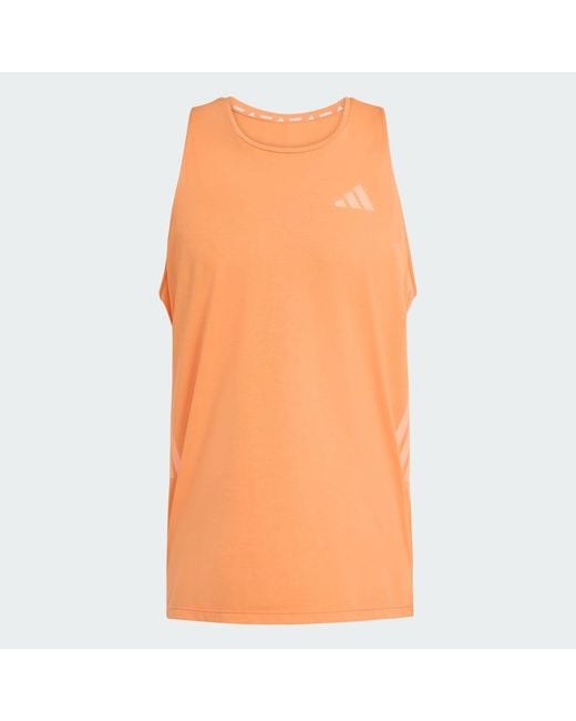 Adidas Orange Adi365 Climacool Running Tank for men