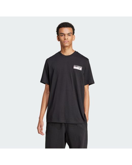 Camiseta 80S Premium Graphic adidas Originals de hombre de color Negro Lyst
