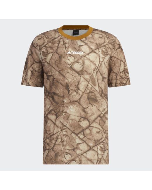 Adidas Metallic National Geographic Graphic Tencel Short Sleeve T-Shirt (Gender Neutral)