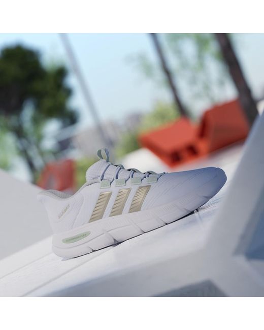 Adidas White Cloudfoam Flex Rapidfit Shoes