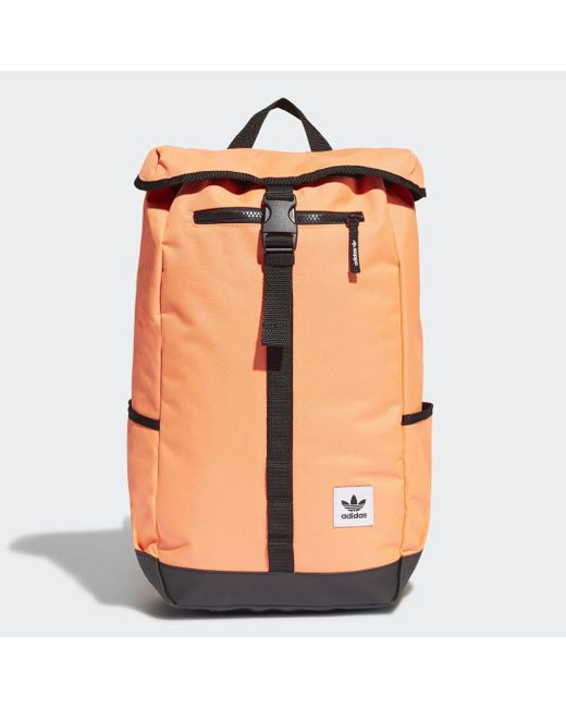 Adidas Orange Premium Essentials Top Loader Backpack