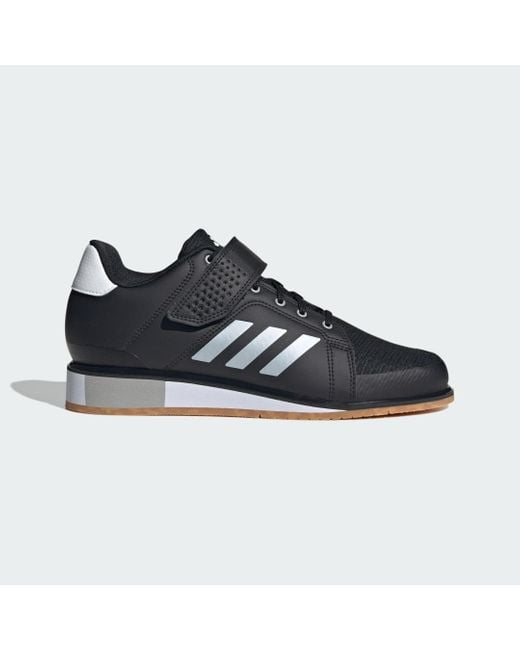 Adidas Blue Power Perfect 3 Weightlifting Shoes for men