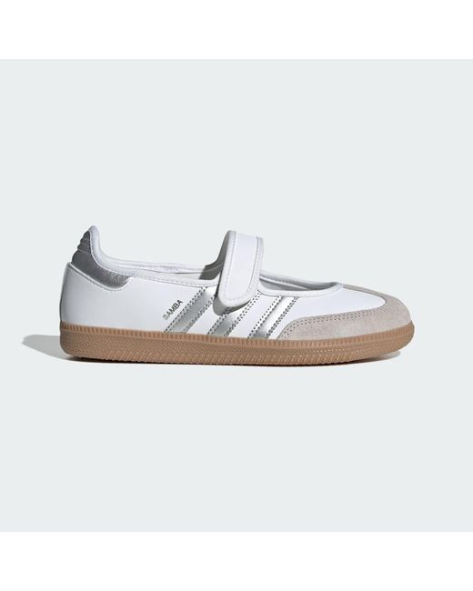 Adidas White Samba Jane