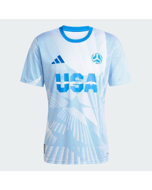 Adidas Blue Usa Jersey for men
