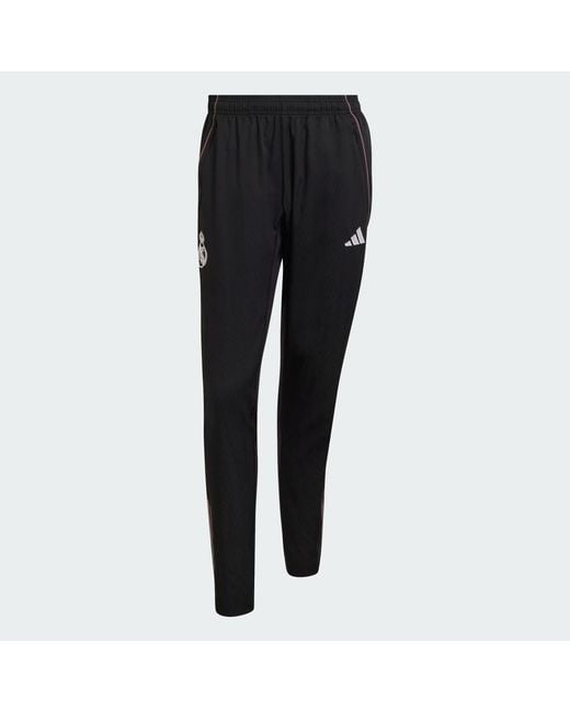 Adidas Black Real Madrid Tiro 25 Competition Presentation Tracksuit Bottoms for men