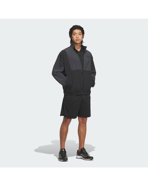 Adidas Black Beyond The Course Vent Twistknit Polo Shirt for men