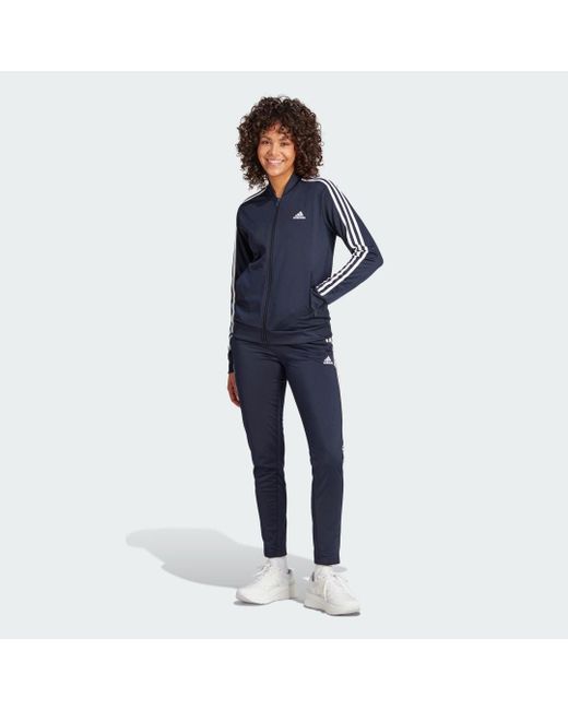 Adidas Blue Essentials 3-stripes Tracksuit