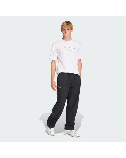 Adidas Black F50 Loose Track Tracksuit Bottoms for men