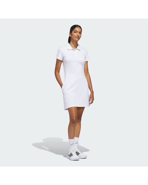 Adidas White Ultimate 365+ Jacquard Dress
