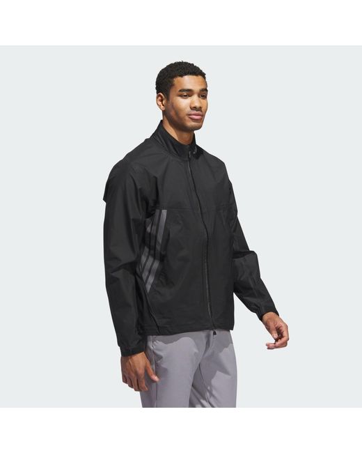 Adidas Black Ultimate365 Tour Climaproof+ Full-Zip Jacket for men