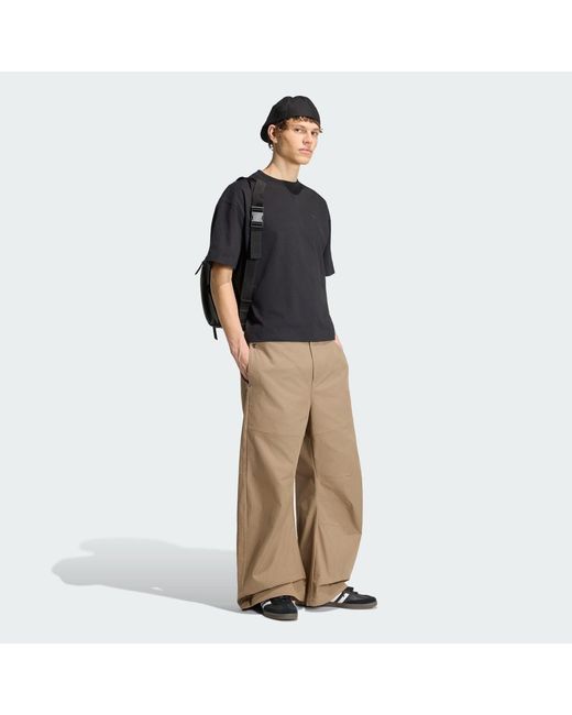 Adidas Natural Premium Essentials Wide Trousers for men