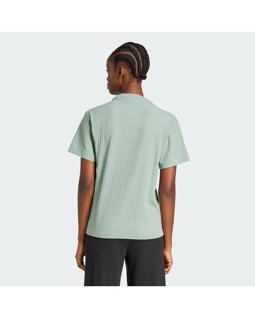 Adidas Green Essentials Wide Rib Tee