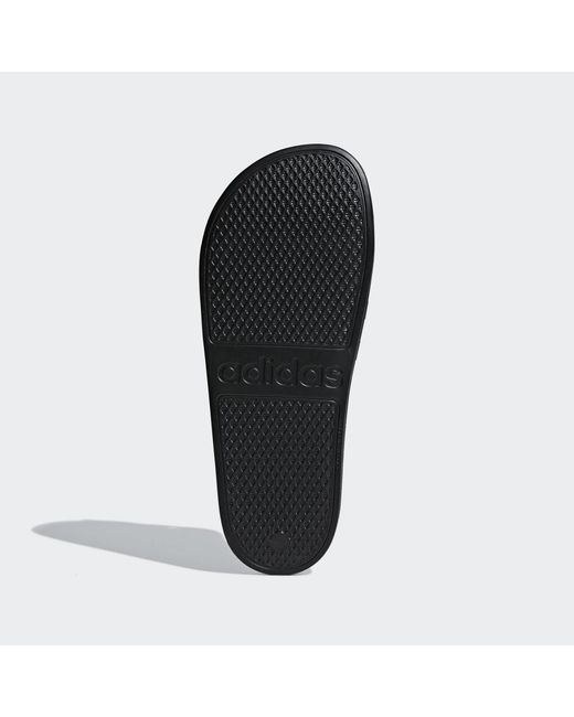Adidas Black Adilette Aqua Slides