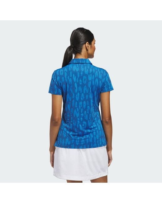 Adidas Blue Ultimate365 Jacquard Climacool Polo Shirt