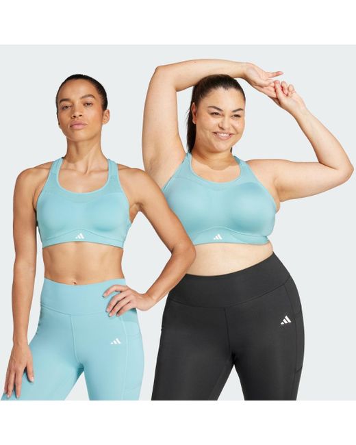 Adidas Blue Tlrd Impact Training High-Support Bra