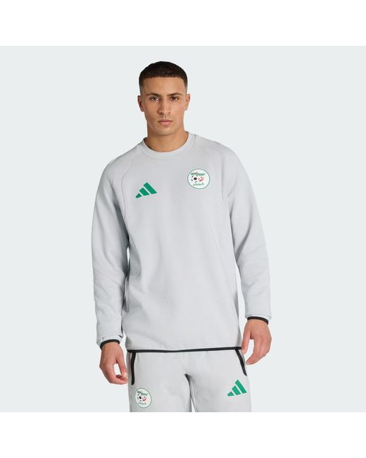 Adidas Gray Algeria Tiro Travel Full Zip Windbreaker for men