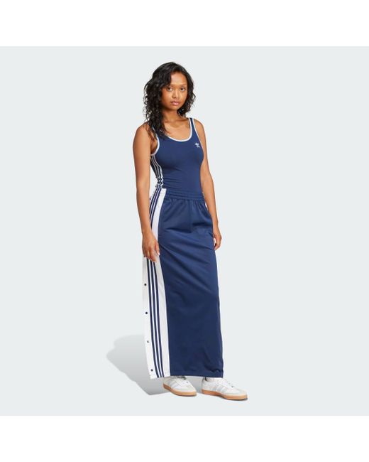 Adidas Blue Adicolor Adibreak Maxi Skirt