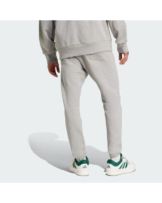 Adidas Gray All Szn French Terry Regular Tapered Pants for men