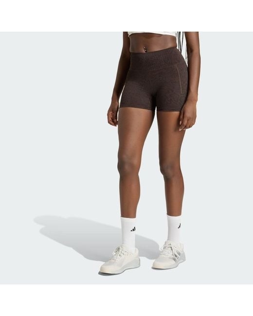 Adidas Multicolor Optimé Snake Short Leggings
