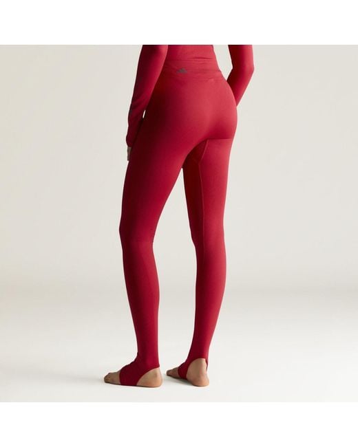 Adidas Red By Stella Mccartney Seamless Yoga Leggings