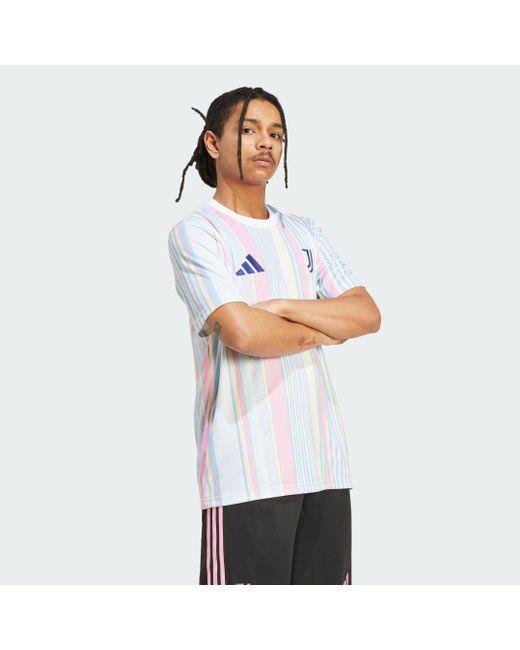 Maglia Pre-Match 25/26 Juventus di Adidas in White da Uomo