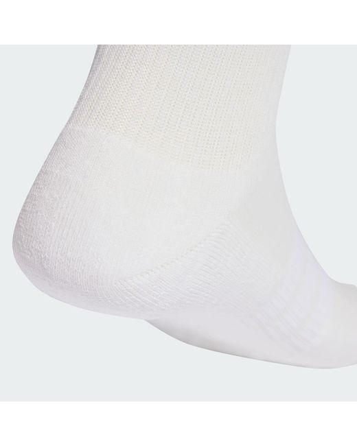 Adidas Originals White Cushioned Crew Socks 6 Pair Pack