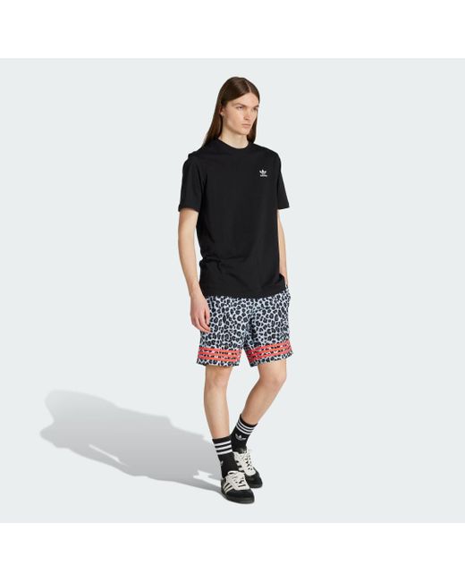 Pantaloncini Da Bagno Leopard 8 Pollici di Adidas in Blue da Uomo