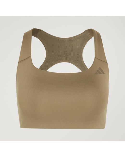 Adidas Green Optime Workout Medium Support Bra